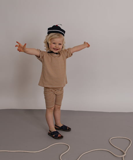 organic zoo/ Copper Stripes Boxy T-Shirt