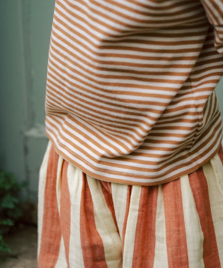 organic zoo/ Copper Stripes Boxy T-Shirt