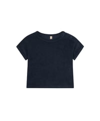 organic zoo/Navy Terry Boxy T-Shirt