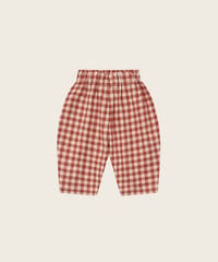organic zoo/Paprika Gingham Carrot Pants