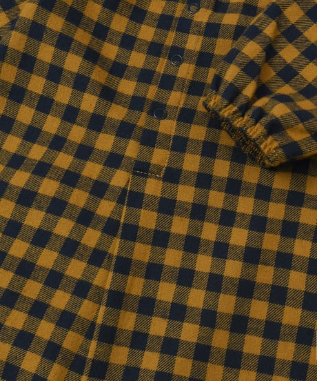 organic zoo/ Blueberry Gingham Onesie