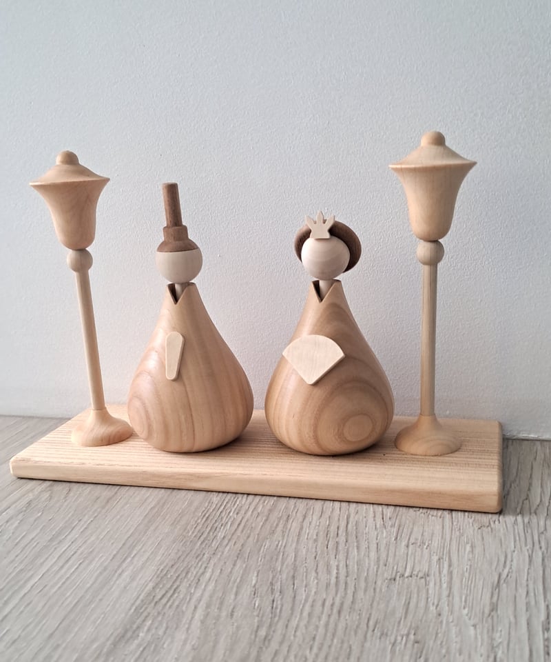 lisoro Original】 Wooden Hina Dolls | lisoro