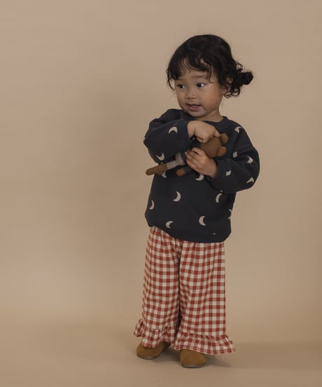 organic zoo/Paprika Gingham Frill Culottes