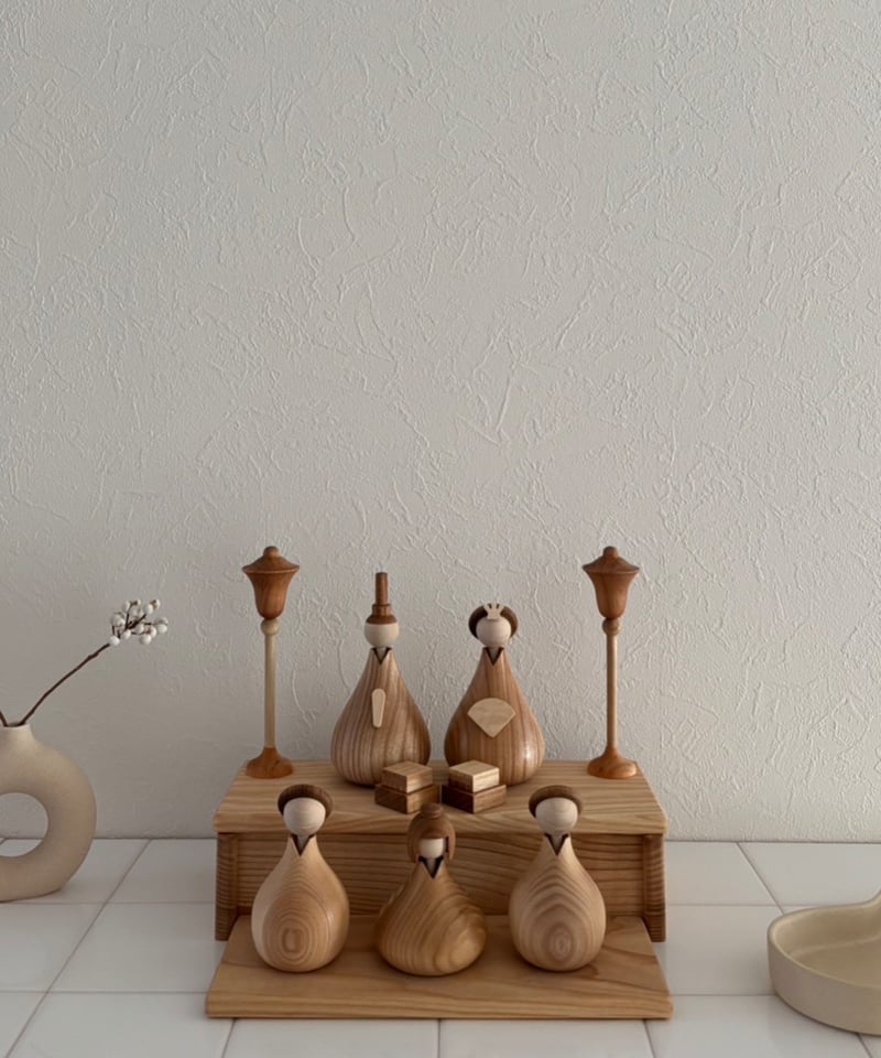 lisoro お雛様　木製 lisoro Original / Wooden Hina Dolls -Premium Se