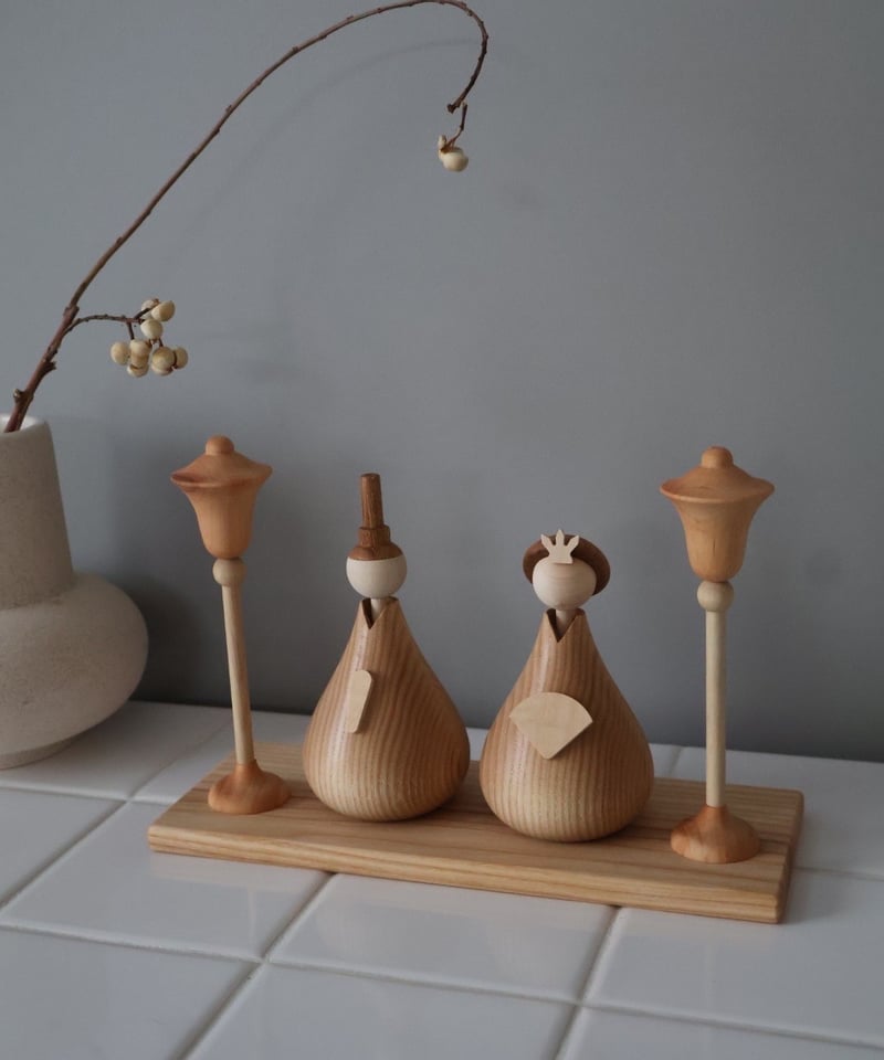 翌日発送】lisoro Original / Wooden Hina Dolls | li