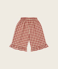 organic zoo/Paprika Gingham Frill Culottes