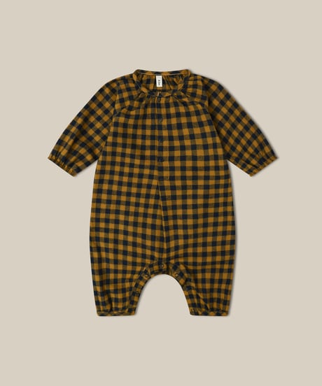organic zoo/ Blueberry Gingham Onesie
