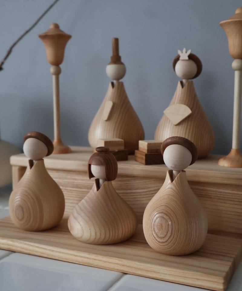 lisoro お雛様　木製 lisoro Original / Wooden Hina Dolls -Premium Se