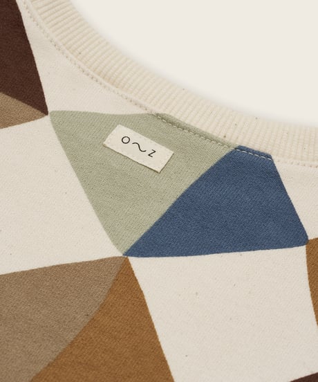 organic zoo/ Kite Patchwork Sweatshirt Undyed