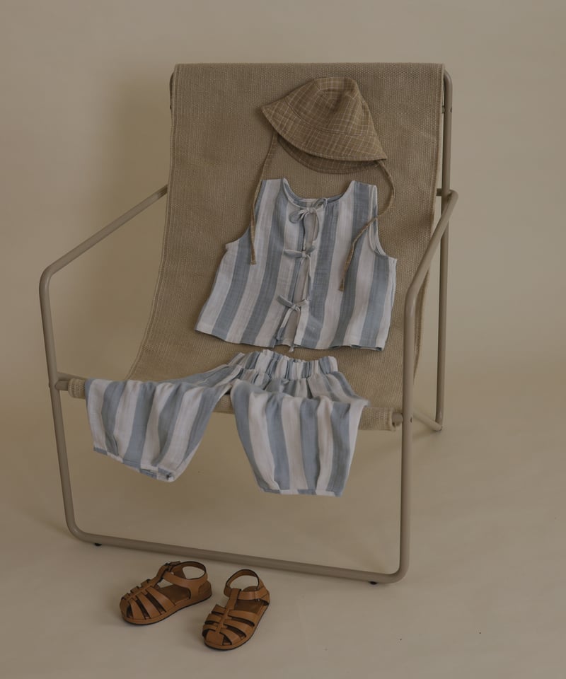 ボトムス organic zoo Sardine Stripes Resort Pants organic zoo - Sardine Stripes Resort Pants | U