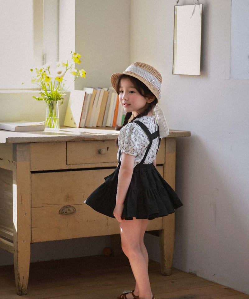 Wonny Ribbon / Black Denim Skirt | lisoro