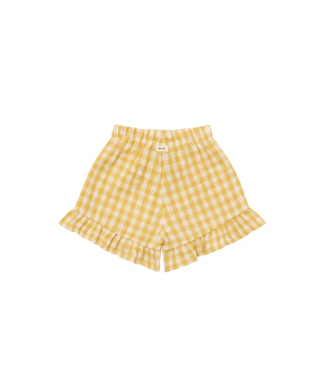 organic zoo/ Honeycomb Gingham Frill Shorts