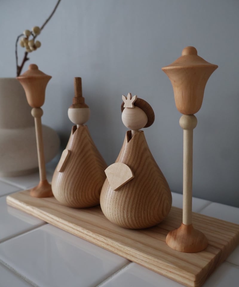 翌日発送】lisoro Original / Wooden Hina Dolls | li
