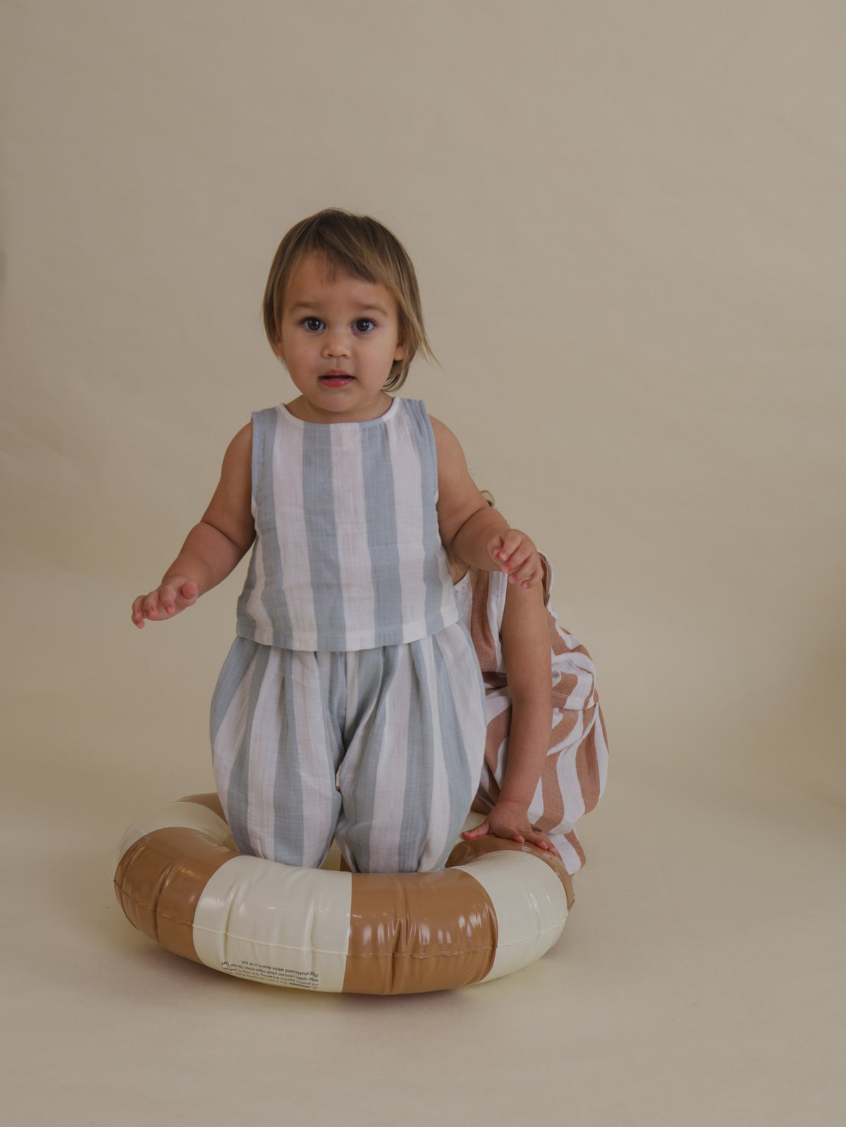 ラスト1点】organic zoo/Sardine Stripes Resort Top |