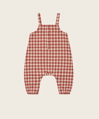 organic zoo/ Paprika Gingham Salopette