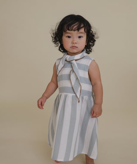 【ラスト1点】organic zoo/Sardine Stripes Sleeveless Dress