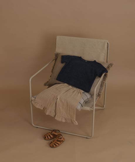 organic zoo/Navy Terry Boxy T-Shirt
