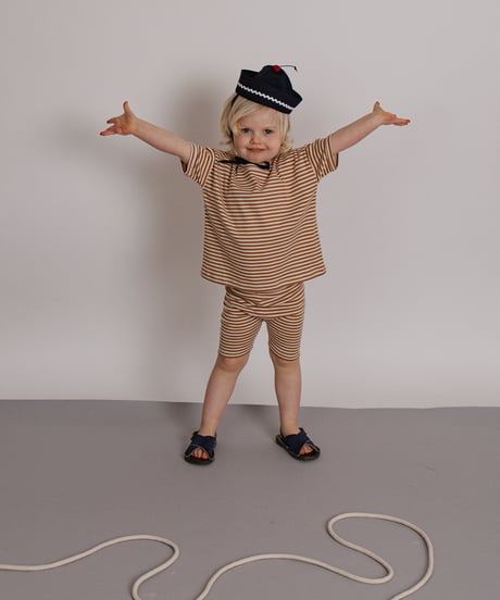 organic zoo/ Copper Stripes Boxy T-Shirt