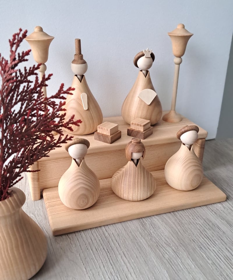 雛人形・ひな祭り Wooden Hina Dolls lemi toys lisoro Original】 Wooden Hina Dolls | lisoro