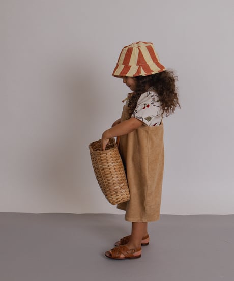 organic zoo/ Wheat Terry Cropped Dungarees