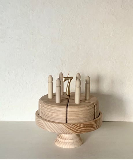 lemi toys / Wooden Birthday Cake