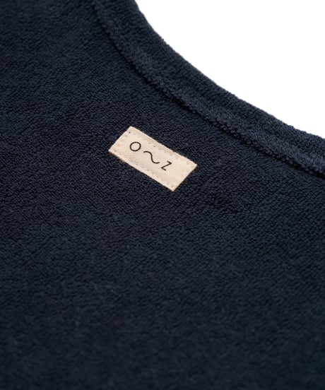 organic zoo/Navy Terry Boxy T-Shirt
