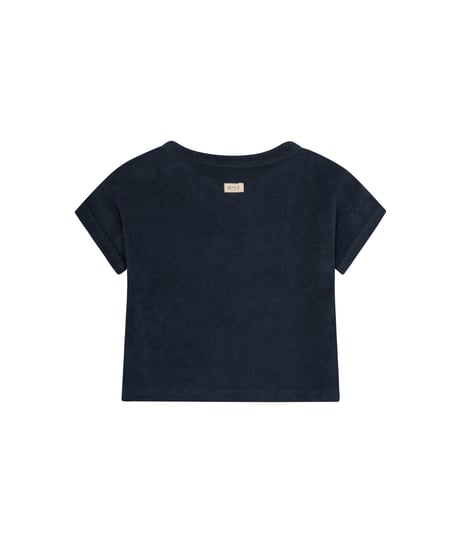 organic zoo/Navy Terry Boxy T-Shirt