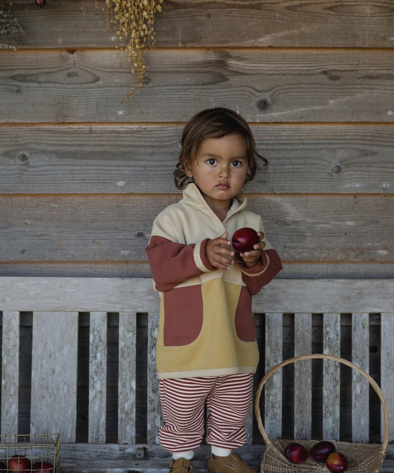 organic zoo/ Paprika Stripes Sweatpants | lisoro