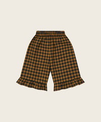 organic zoo/Blueberry Gingham Frill Culottes
