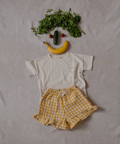 organic zoo/ Honeycomb Gingham Frill Shorts