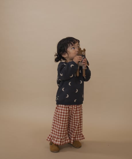 organic zoo/Paprika Gingham Frill Culottes