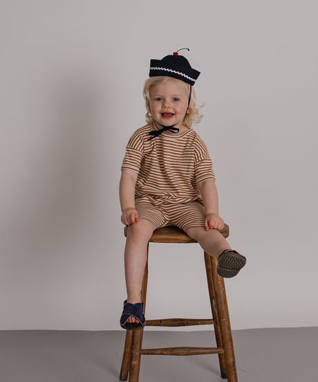 organic zoo/ Copper Stripes Boxy T-Shirt