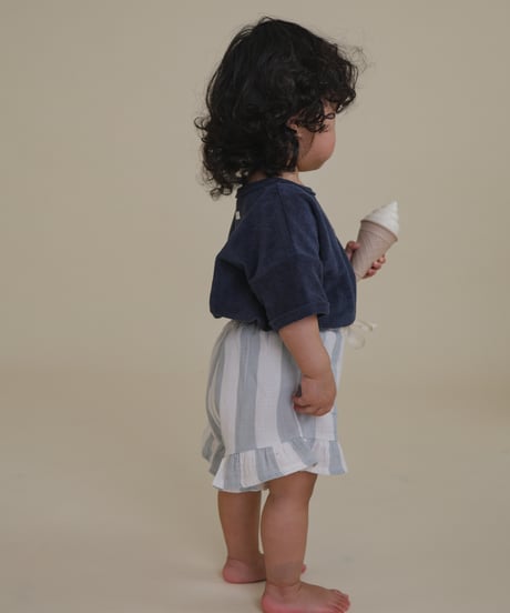 organic zoo/Sardine Stripes Frill Shorts