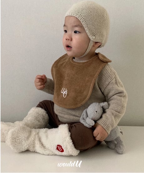 would U / cloud terry bib
