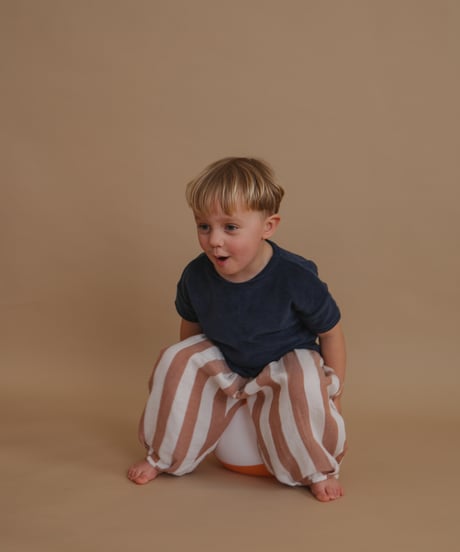 organic zoo/Navy Terry Boxy T-Shirt