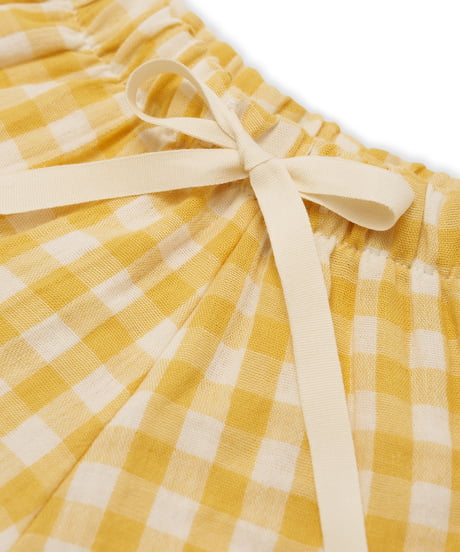 organic zoo/ Honeycomb Gingham Frill Shorts