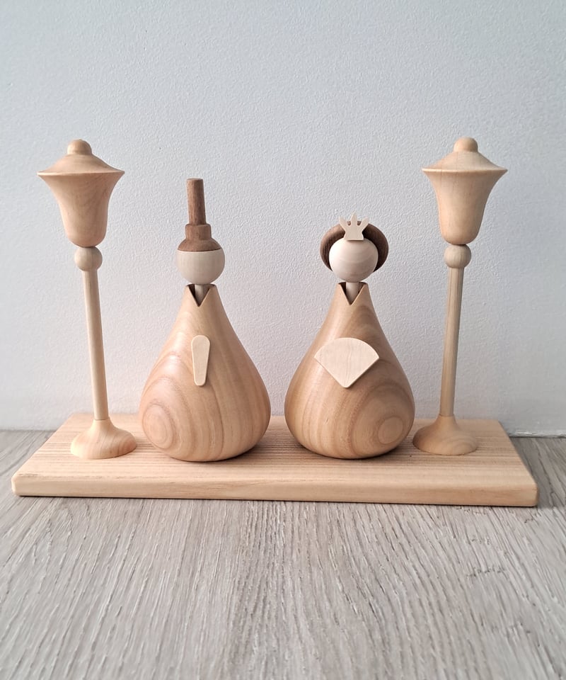雛人形・ひな祭り Wooden Hina Dolls lemi toys Wooden Hina Dolls lemi toys