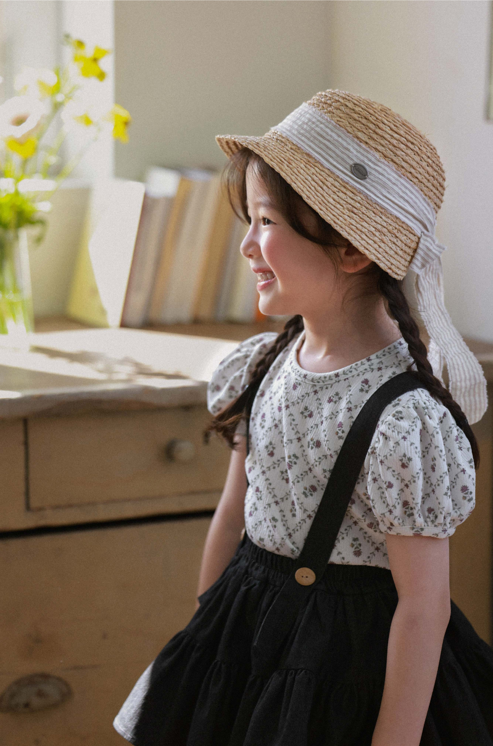 Wonny Ribbon / Black Denim Skirt | lisoro