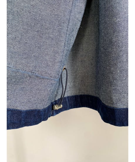 【26TH-02】 Fake Leather Collar Coverall