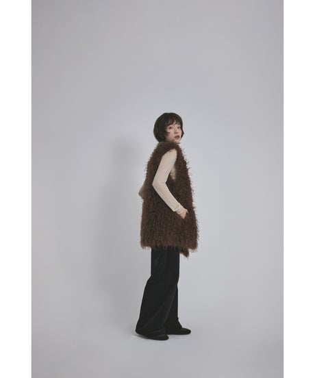 【26TH-18】Curly Fur Vest