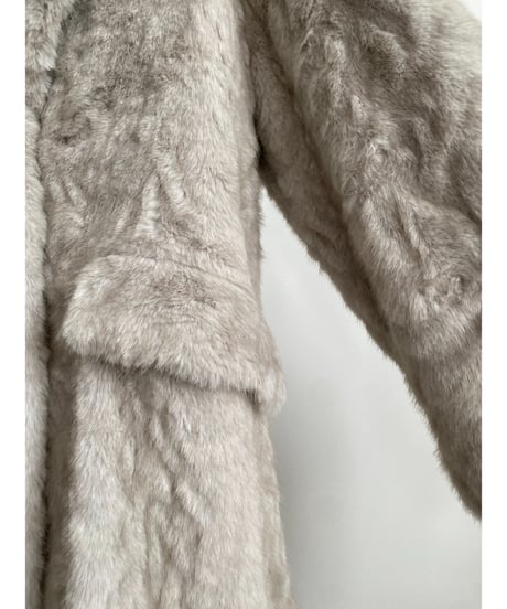 【26TH-12】Rabbit Like Fur Long Coat