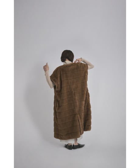 【26TH-10】Mink Like Fur Long Vest