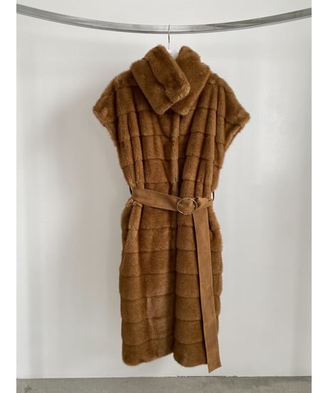 【26TH-10】Mink Like Fur Long Vest