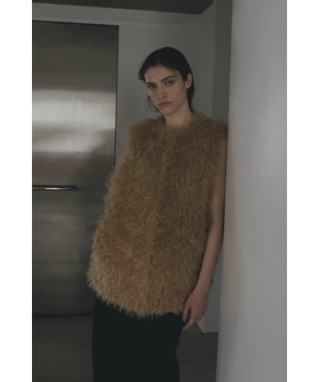 【26TH-18】Curly Fur Vest