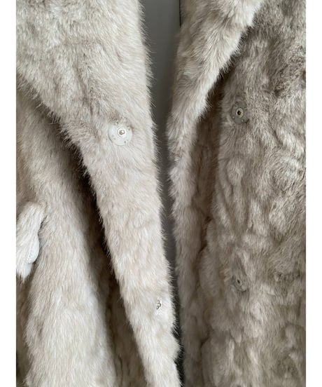 【26TH-12】Rabbit Like Fur Long Coat