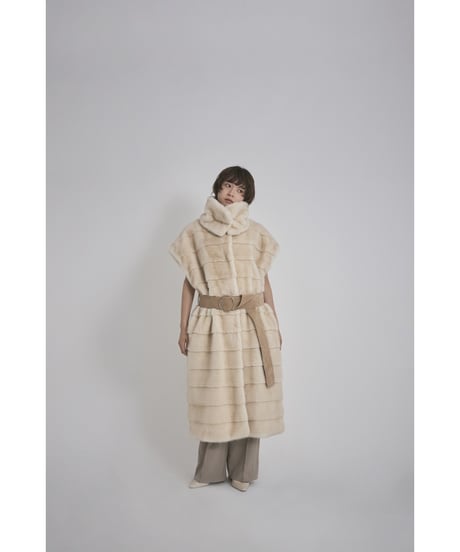 【26TH-10】Mink Like Fur Long Vest
