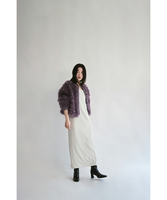 25TH-09】2Way Fur×Knit Tops | THINK FUR
