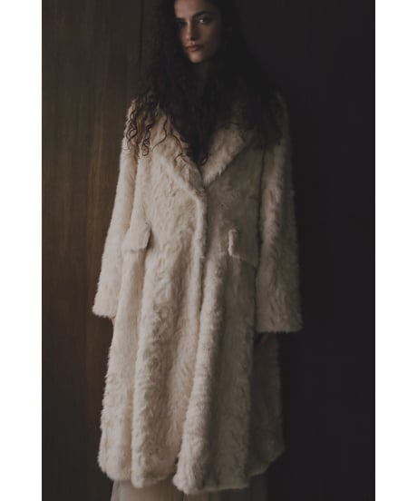【26TH-12】Rabbit Like Fur Long Coat