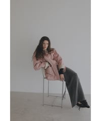 【26TH-02】 Fake Leather Collar Coverall