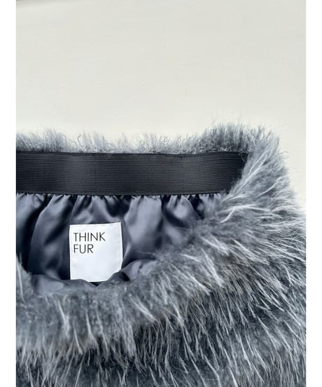 【25TH-04】Mix Fur Maxi Skirt